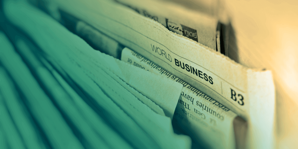 Newspaper Business section