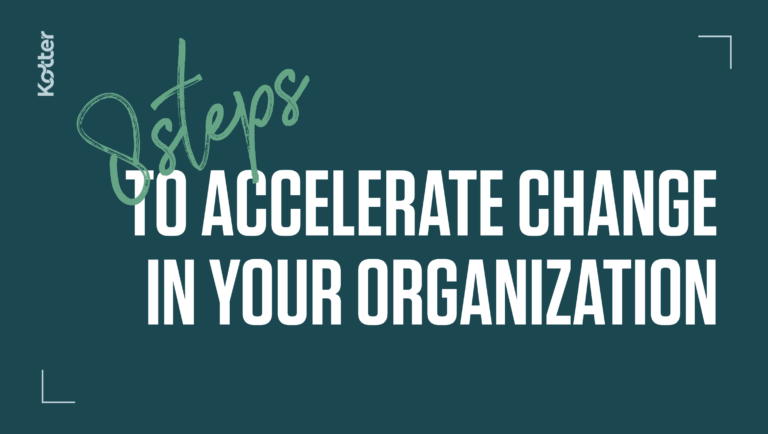8 Steps to Accelerate Change in Your Organization e-book Cover