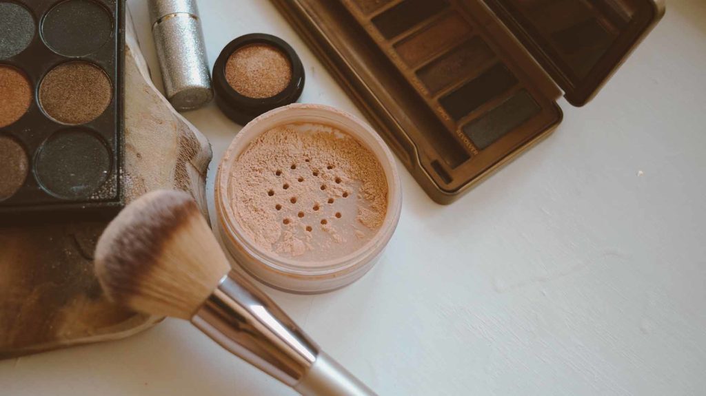 Beauty products on a table
