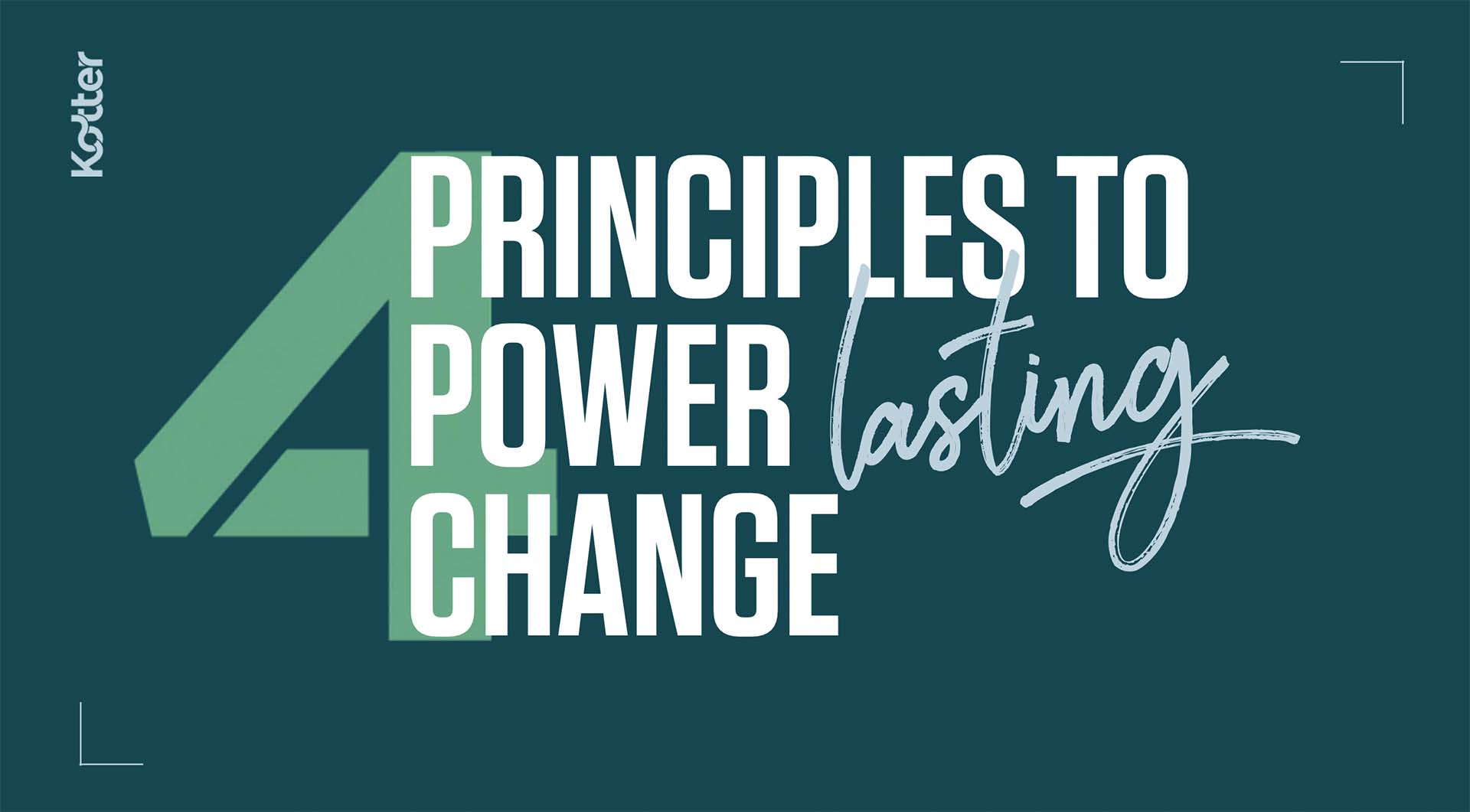 Cover 4 Principles to Lasting Power Change