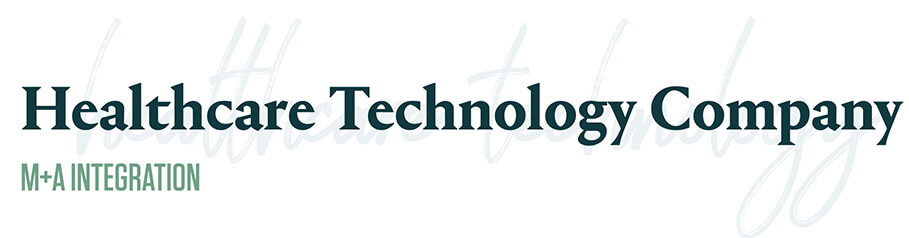 Healthcare technology company writing