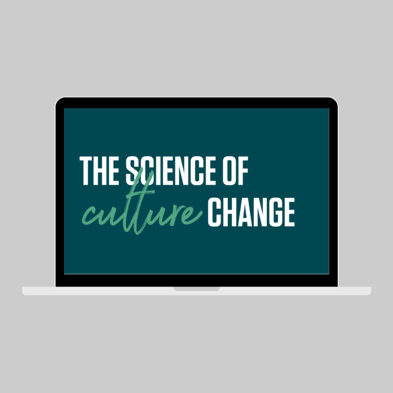 Computer graphic of the science of culture change