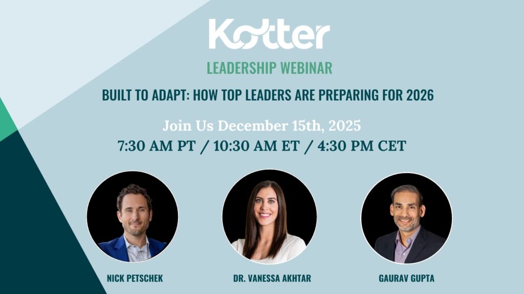 December 15th Kotter Leadership Webinar